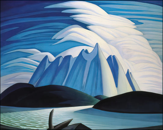 L'Énigme du Nord : L'Évolution et l'Héritage de la Peinture de Lawren Harris - Lake and Mountains - 1928 by Lawren Harris