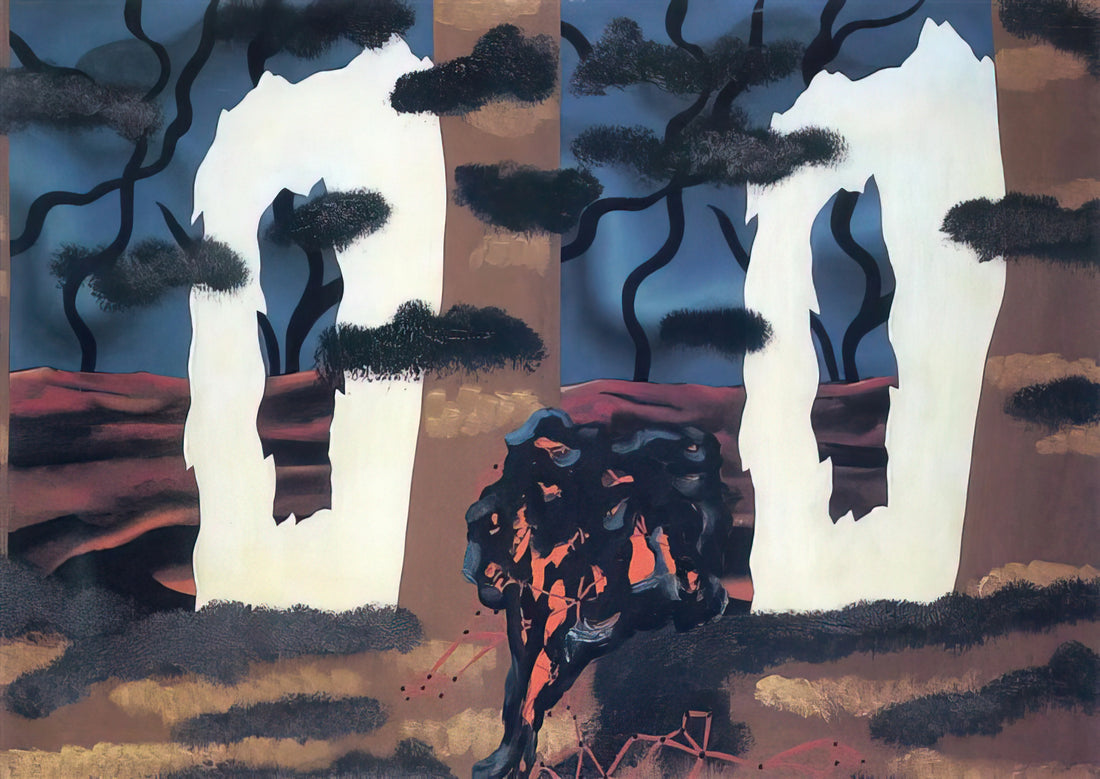 La Décalcomanie Magritte: Unraveling the Surrealist's Transfer Technique - A TASTE OF THE INVISIBLE 1927 by Rene Magritte