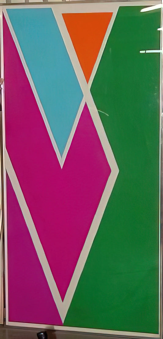 Larry Zox Art: The Bold Geometry of Color Field Abstraction - Westbury - 1970 by Larry Zox