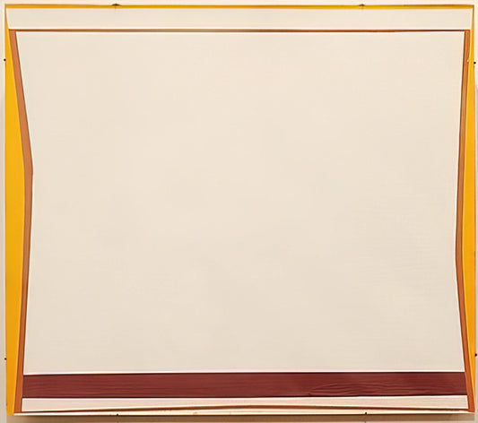 Larry Zox Brushed Aluminum Print: The Definitive Guide to Hard Edge Abstraction - White 7 - 1963 by Larry Zox