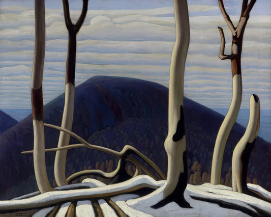 Lawren Harris Framed Canvas Print: A Collector's Guide to Canadian Modernism - Above Lake Superior - 1922 by Lawren Harris