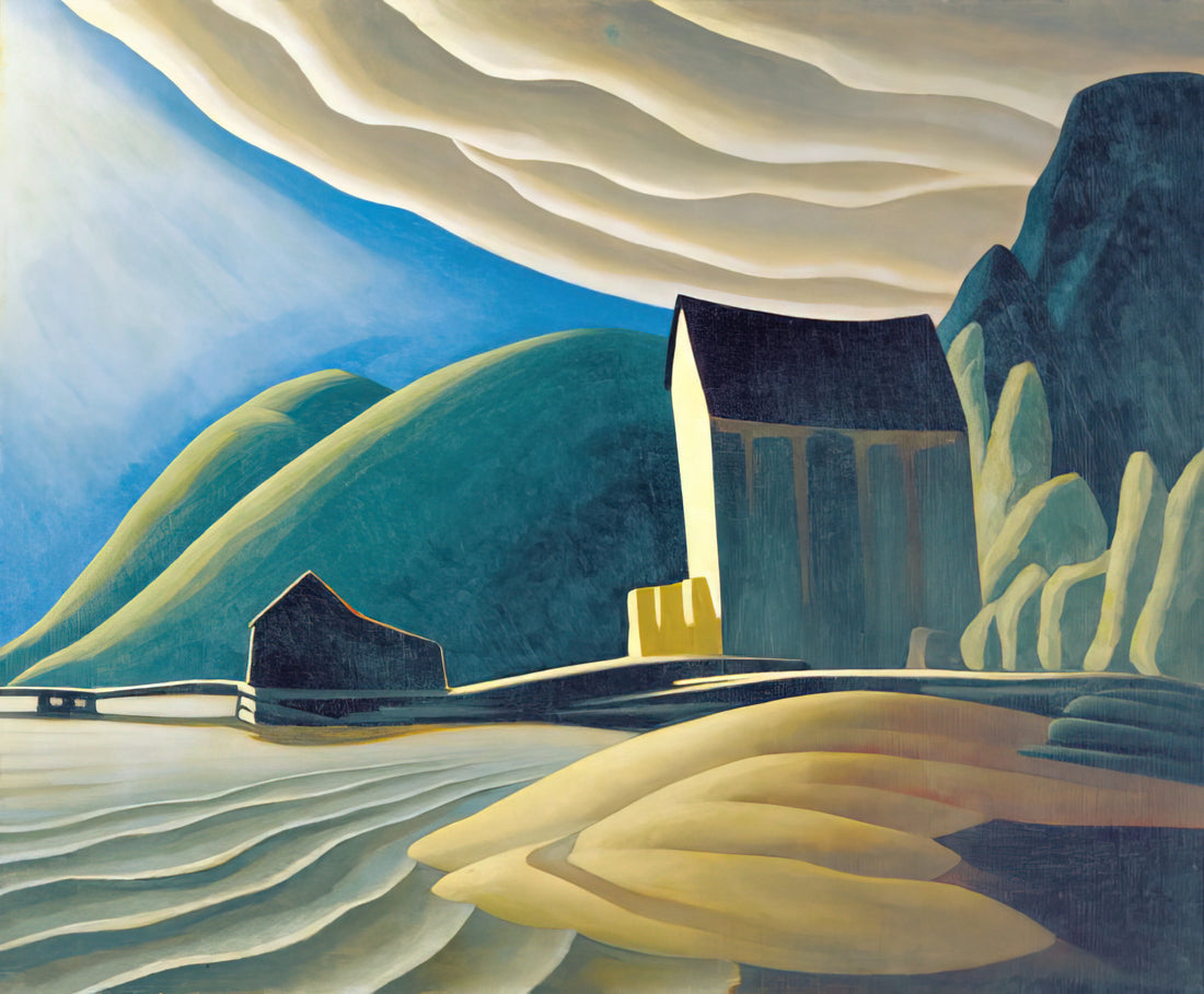 Lawren Harris Framed Prints: Curating Canadian Modernism for Your Collection - Ice House, Coldwell, Lake Superior - 1923 by Lawren Harris