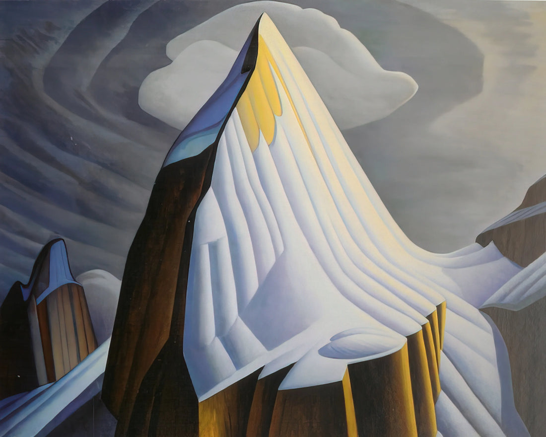 Lawren Harris Framed Prints: Curating a Legacy of Canadian Modernism - Mount Lefroy - 1930 by Lawren Harris