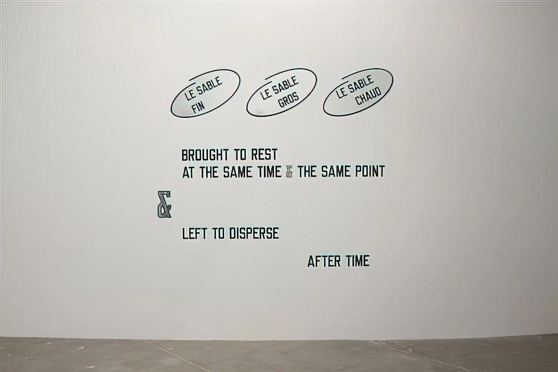 Lawrence Weiner Studio: The Conceptual Art Legacy in Language and Space - Le sable fin... - 2008 by Lawrence Weiner
