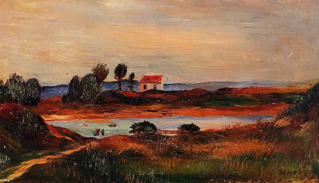 Le Moulin de la Galette 1876: Renoir's Masterpiece of Parisian Life - View of Brittany by Pierre-Auguste Renoir