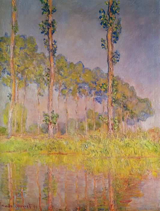 Le Parc Monceau by Claude Monet: A Masterpiece of Impressionist Light and Urban Nature - Three Trees in Spring by claude monet