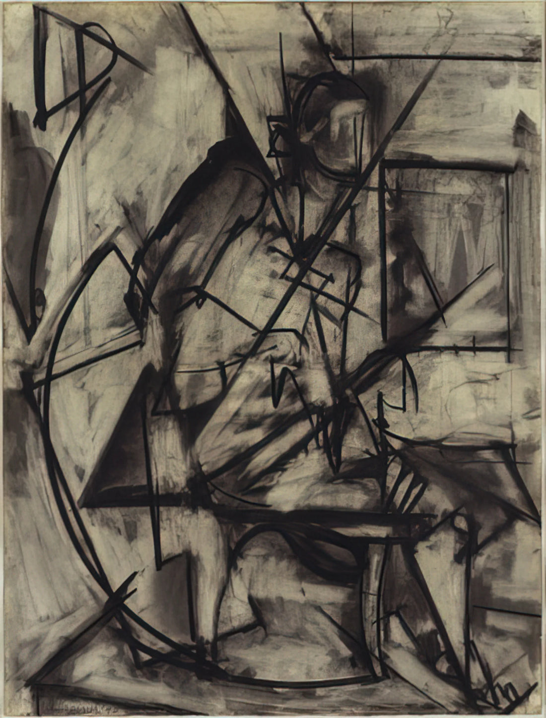 Lee Krasner Paintings: The Uncompromising Vision of an Abstract Expressionist Pioneer - Seated Nude by Lee Krasner