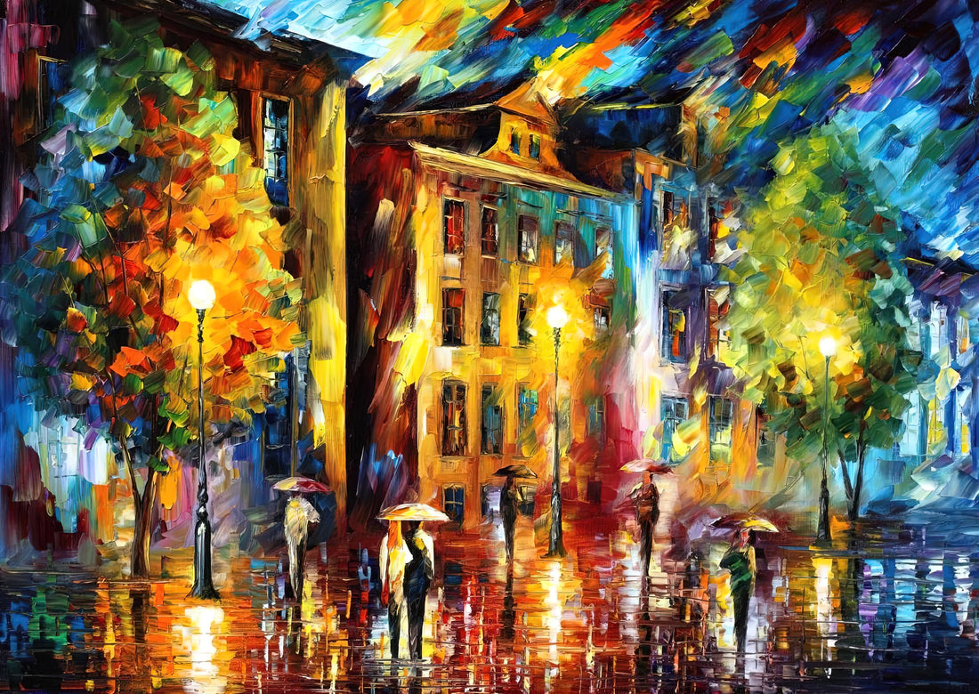 Leonid Afremov Canvas Wall Art: A Collector's Guide to His Vibrant Palette Knife Masterpieces - Leonid Afremov by Leonid Afremov