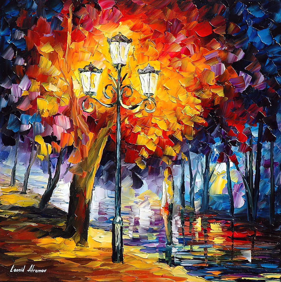 Leonid Afremov Prints for Sale: A Collector's Guide to Vibrant Palette Knife Art - Leonid Afremov by Leonid Afremov