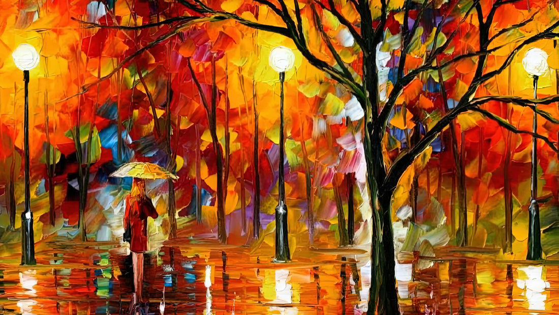 Leonid Afremov's 'Rainy Wedding': A Vibrant Celebration of Love and Impressionism - Leonid Afremov by Leonid Afremov