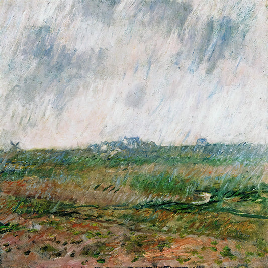 Lily Painting Famous: The Enduring Allure of Floral Masterpieces in Art History - Rain in Belle-Ile by claude monet