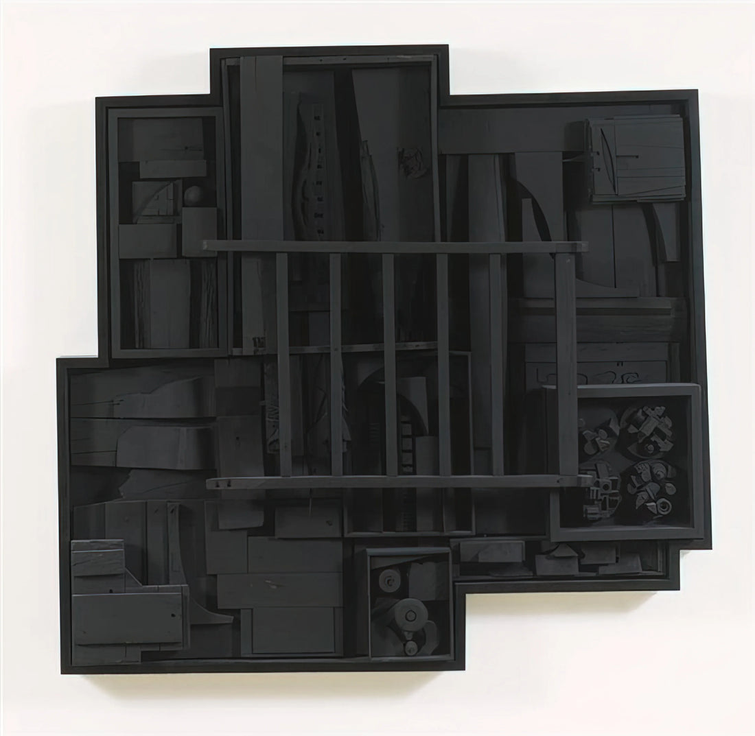Louise Nevelson Posters: The Monumental Legacy of an American Sculptor in Print Form - SKY JAG IV 1974 by Louise Nevelson