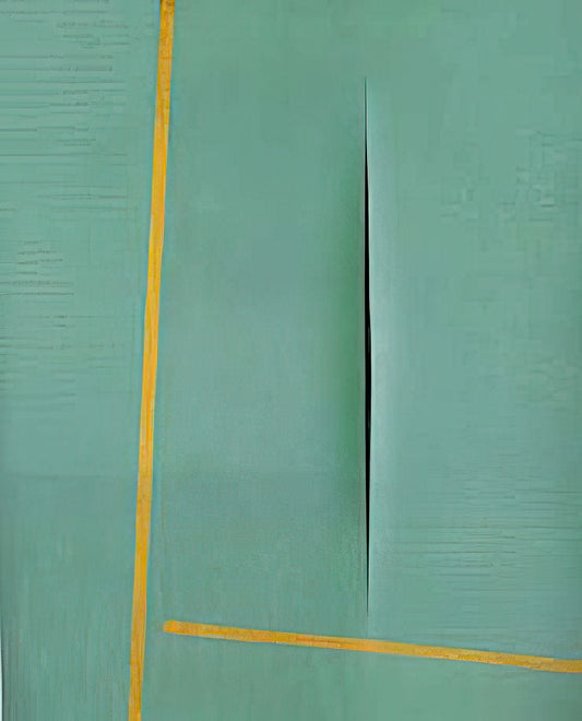 Lucio Fontana Painting: Spatialism, Cuts, and the Revolution of the Canvas - Concept Spatiale - 1964 by Lucio Fontana