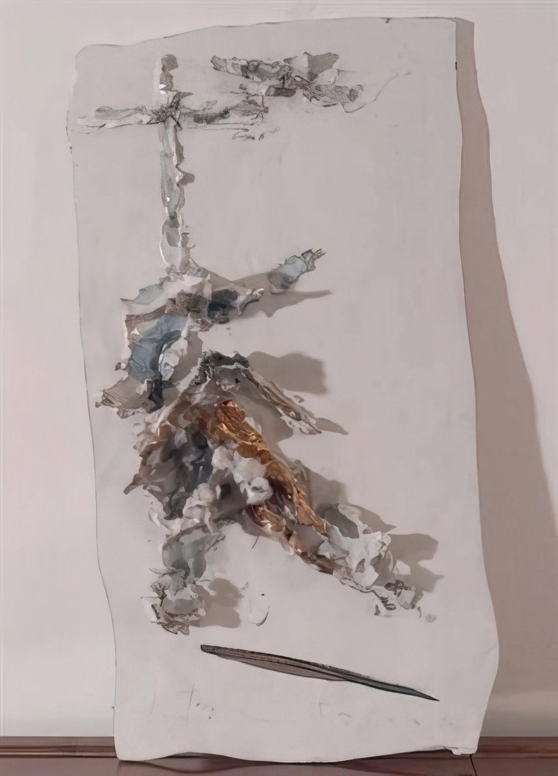 Lucio Fontana: L'Artista Italiano che Ha Ridefinito lo Spazio e la Materia - Deposition - 1955 by Lucio Fontana
