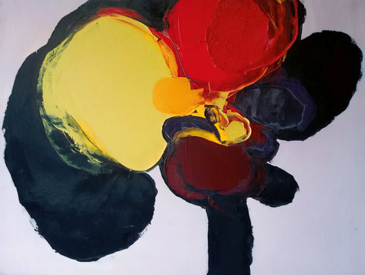 Luis Feito Framed Canvas Print: A Modernist Masterpiece for Your Collection - COMPOSITION 1965 by Luis Feito