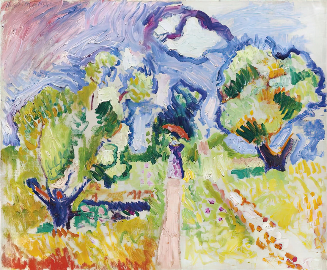 Lydia Delectorskaya: The Muse Who Shaped Henri Matisse's Late Masterpieces - PROMENADE DES OLIVIERS 1905 by Henri Matisse