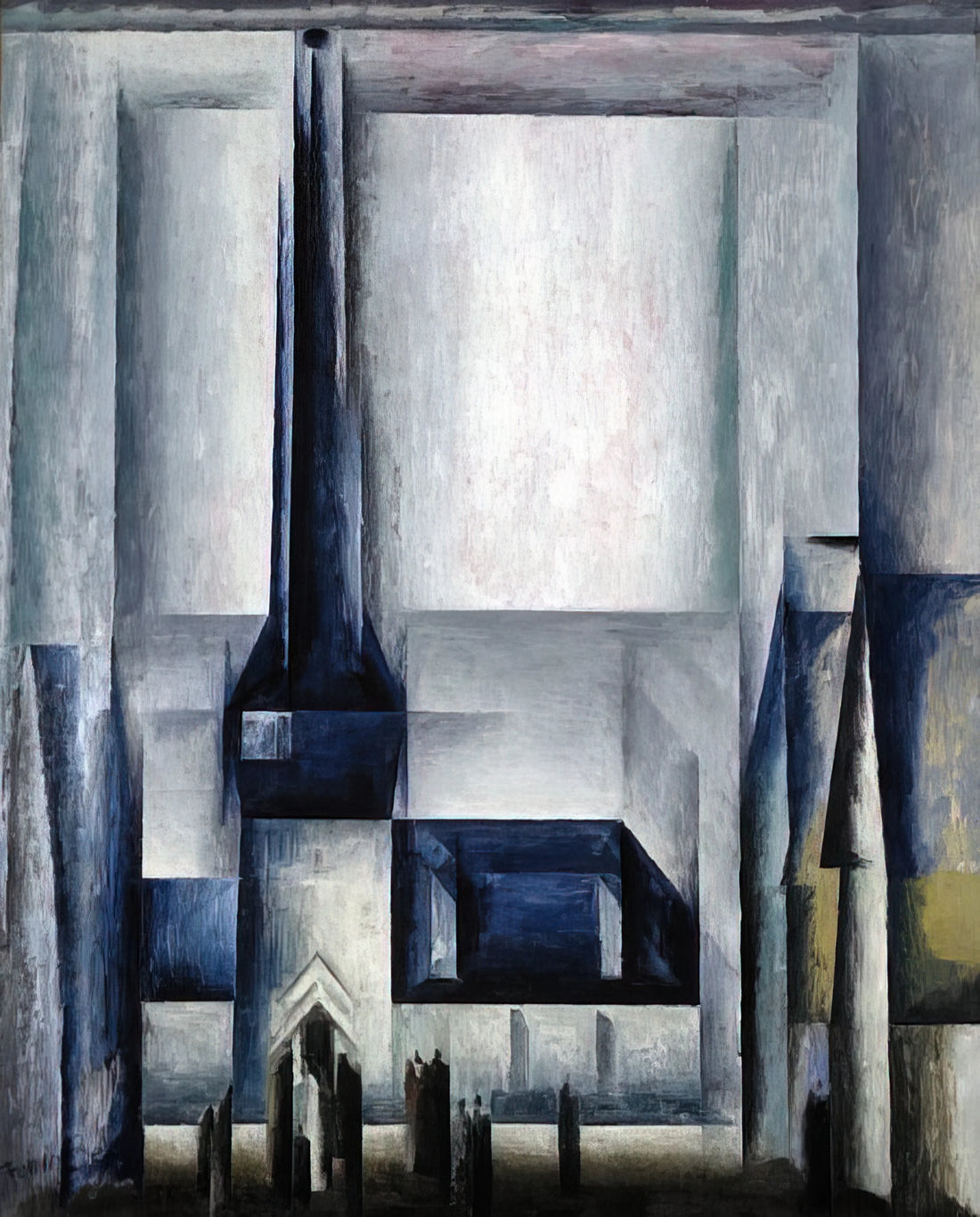 Lyonel Feininger and the Bauhaus: The Architect of Crystalline Modernism - GELMERODA III 1913 by Lyonel Feininger