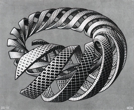 MC Escher Circle: Exploring the Artist's Endless Fascination with Circular Forms - SPIRALS by MC Escher