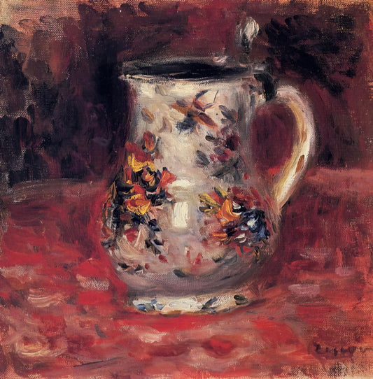 Madame Henriot Renoir: A Portrait of Grace and Impressionist Mastery - Jug by Pierre-Auguste Renoir