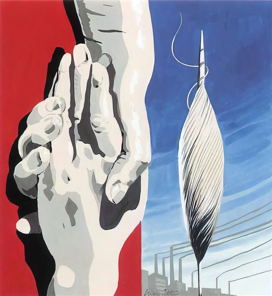 Magritte Framed Prints: Curating Surrealist Masterpieces for Your Collection - PROJECT OF POSTER THE CENTER OF TEXTILE WORKERS IN BELGIUM 1938 1 by Rene Magritte