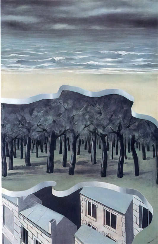 Magritte's 'The Lovers': A Surrealist Masterpiece and Its Enduring Allure in Art Prints - POPULAR PANORAMA 1926 by Rene Magritte