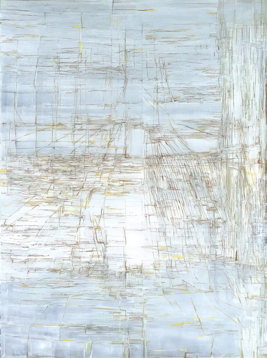 Maria Helena Vieira da Silva Canvas: The Architectural Labyrinths of a Modernist Visionary - Ariadne - 1988 by Maria Helena Vieira da Silva
