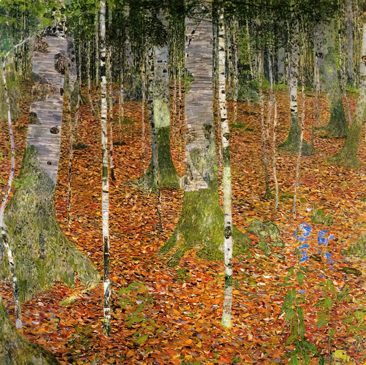 Maria Klimt: The Overlooked Sister and Her Artistic Legacy in Vienna's Golden Age - FARMHOUSE WITH BIRCH TREES 1903 by Gustav Klimt