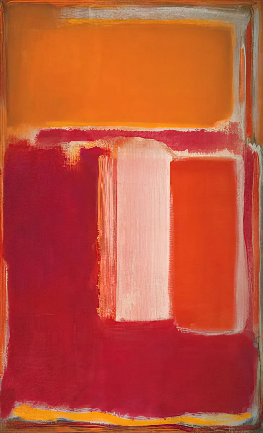 Mark Rothko Framed: A Guide to Displaying His Color Field Masterpieces - Yellow, Cherry, Orange - 1947 by Mark Rothko