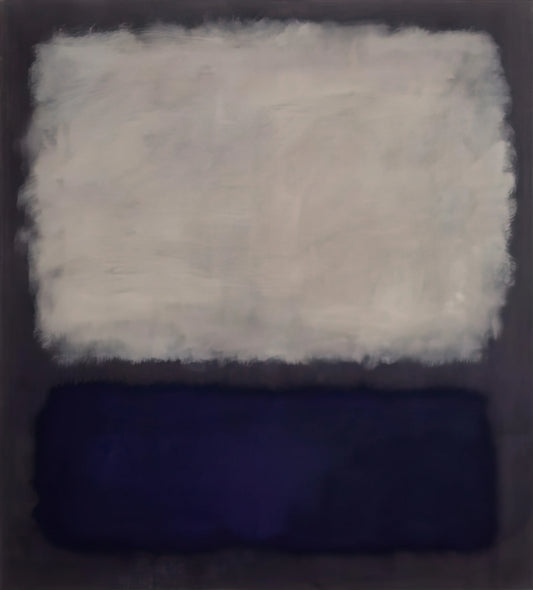 Mark Rothko No. 22: A Deep Dive into the Masterpiece of Color Field Painting - Blue and gray - 1962 by Mark Rothko