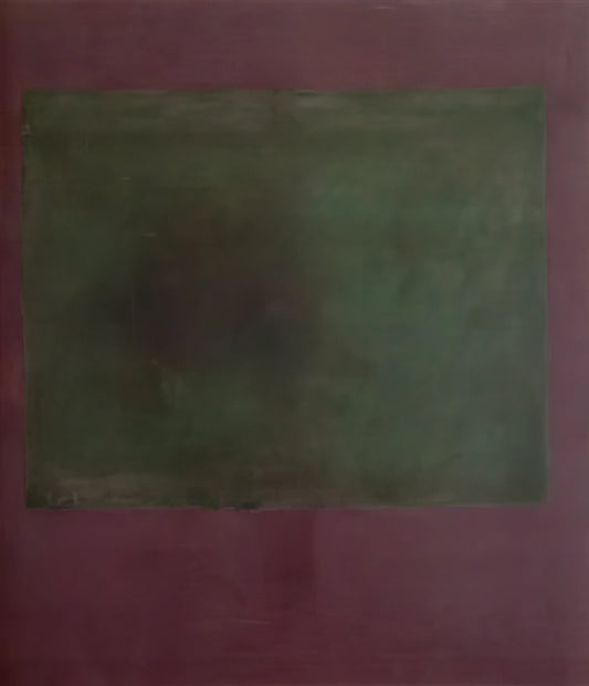Mark Rothko Painting Style: A Deep Dive into Color, Form, and Transcendence - Untitled Green on Maroon - 1961 by Mark Rothko