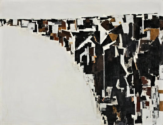 Martin Barre Canvas: Exploring the Abstract Mastery of a French Art Innovator - Untitled - Minimalism by Martin Barre