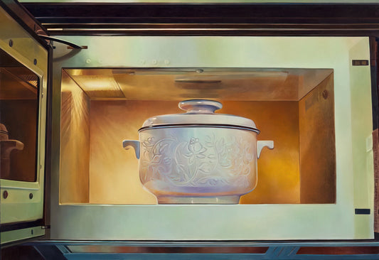 Mary Pratt Framed Art Print: A Curator's Guide to Her Luminous Realism - Romancing the Casserole - 1985 by Mary Pratt