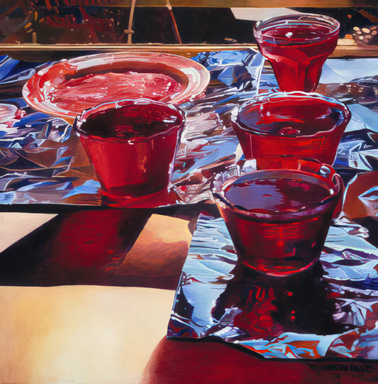 Mary Pratt Paintings for Sale: A Collector's Guide to Her Masterful Realism - Red Currant Jelly - 1972 by Mary Pratt