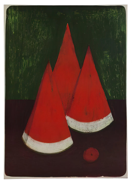 Mastery in Stone: Exploring the Enduring Allure of the Rufino Tamayo Lithograph - WATERMELONS by Rufino Tamayo