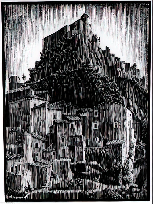 Mathematical Artist MC Escher: The Genius Who Transformed Geometry into Art - CERRO AL VOLTURNO ABRUZZI JANUARY 1930 1930 by MC Escher