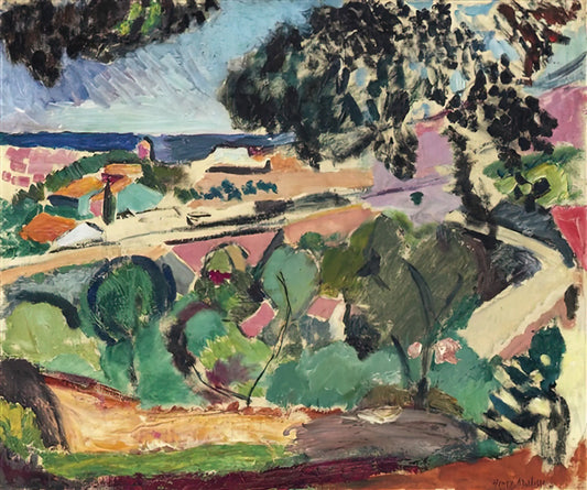 Matisse 52 Print: A Collector's Guide to the Iconic Jazz Series - PAYSAGE DE COLLIOURE 1907 by Henri Matisse