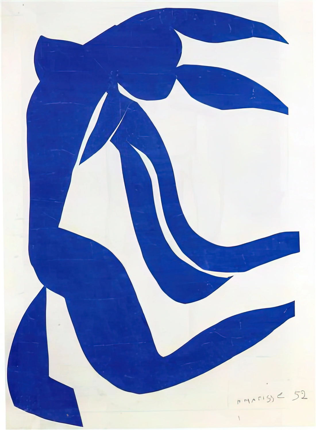 Matisse Blue Lady Print: A Collector's Guide to the Iconic Lithograph - THE FLOWING HAIR 1952 by Henri Matisse
