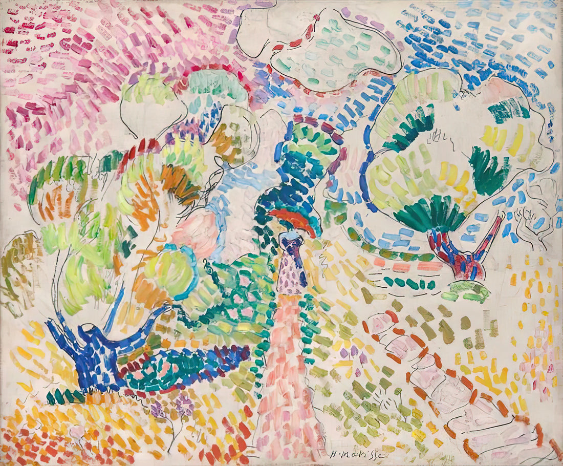 Matisse Famous Artwork: A Curator's Guide to His Most Iconic Paintings and Prints - MADAME MATISSE IN THE OLIVE GROVE 1905 by Henri Matisse