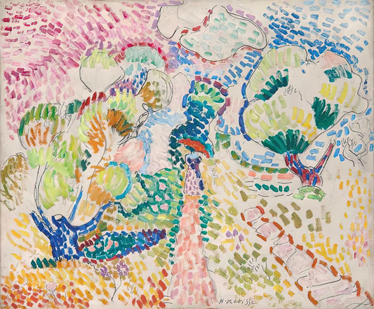 Matisse Famous Artwork: A Curator's Guide to His Most Iconic Paintings and Prints - MADAME MATISSE IN THE OLIVE GROVE 1905 by Henri Matisse