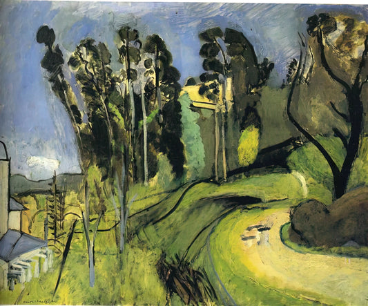 Matisse La Perruche et la Sirène: A Masterpiece of Cut-Out Brilliance - MONTALBAN LANDSCAPE 1918 by Henri Matisse