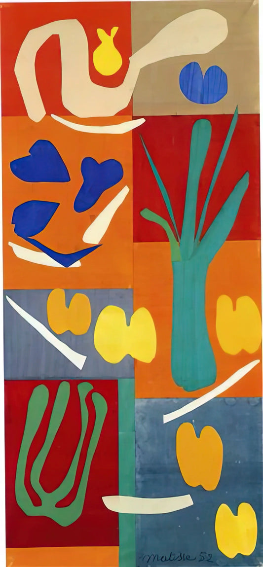 Matisse Landscape at Collioure Poster: A Gateway to Fauvism's Revolutionary Color - VEGETABLES 1952 by Henri Matisse