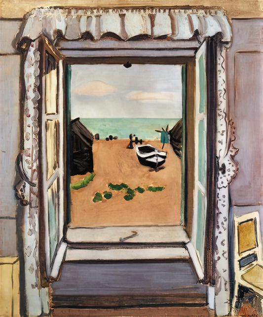 Matisse Odalisque Poster: The Allure of Henri Matisse's Orientalist Masterpieces - OPEN WINDOW ETRETAT 1920 by Henri Matisse