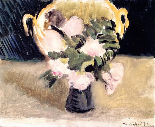 Matisse Orange Print: The Vibrant Legacy of Color and Form - FLOWERS 1919 by Henri Matisse