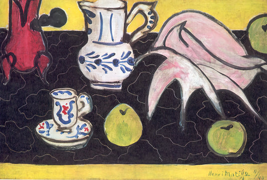 Matisse Plane Tree Print: Exploring the Master's Botanical Vision and Modern Legacy - STILL LIFE WITH A SHELL 1940 by Henri Matisse