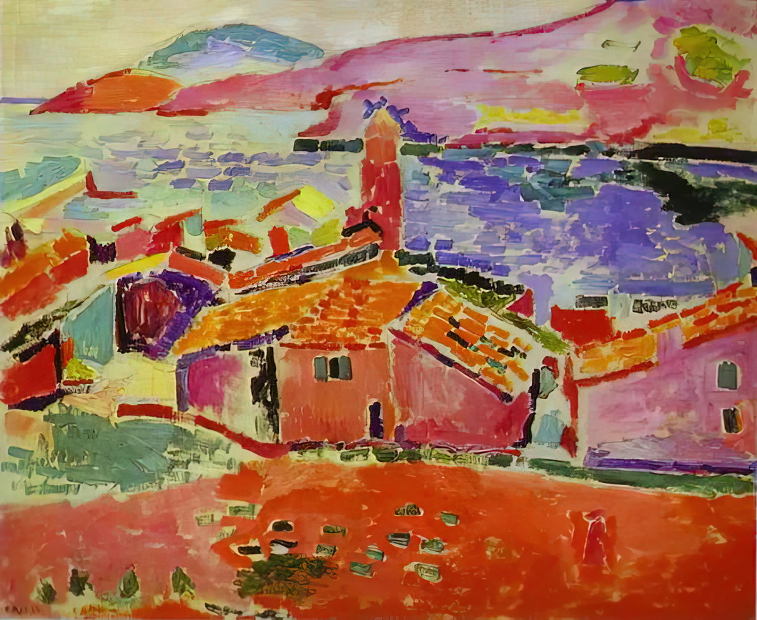 Matisse Woman Print: Exploring the Feminine in Henri Matisse's Iconic Art - VIEW OF COLLIOURE 1 by Henri Matisse