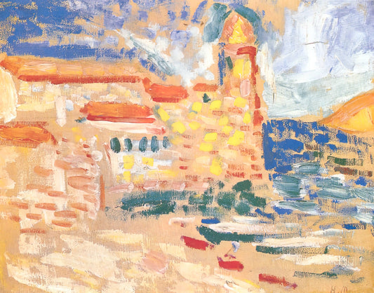 Matisse: A Visionary's Journey Through Color and Form - VIEW OF COLLIOURE WITH CHURCH 1905 by Henri Matisse