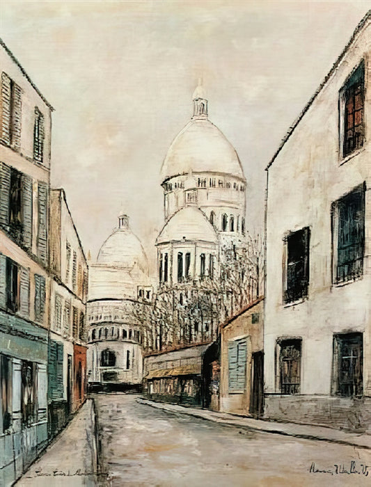 Maurice Utrillo Prints for Sale: A Collector's Guide to the Painter of Montmartre - SACRE COEUR 1 by Maurice Utrillo