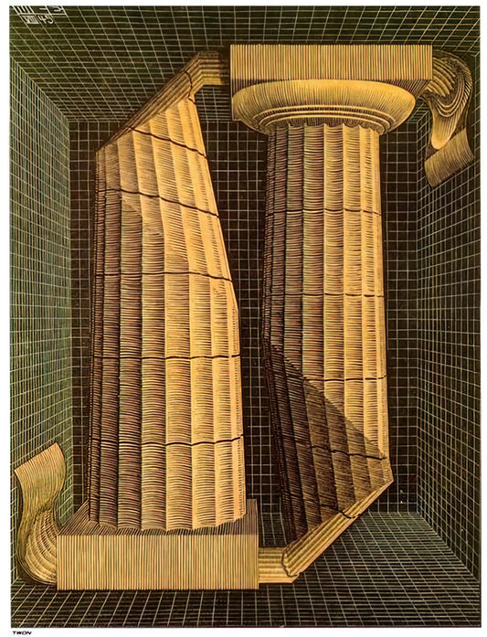 Maurits Cornelis Escher Museum: A Journey Through the Mind of a Visual Philosopher - DORIC COLUMNS by MC Escher