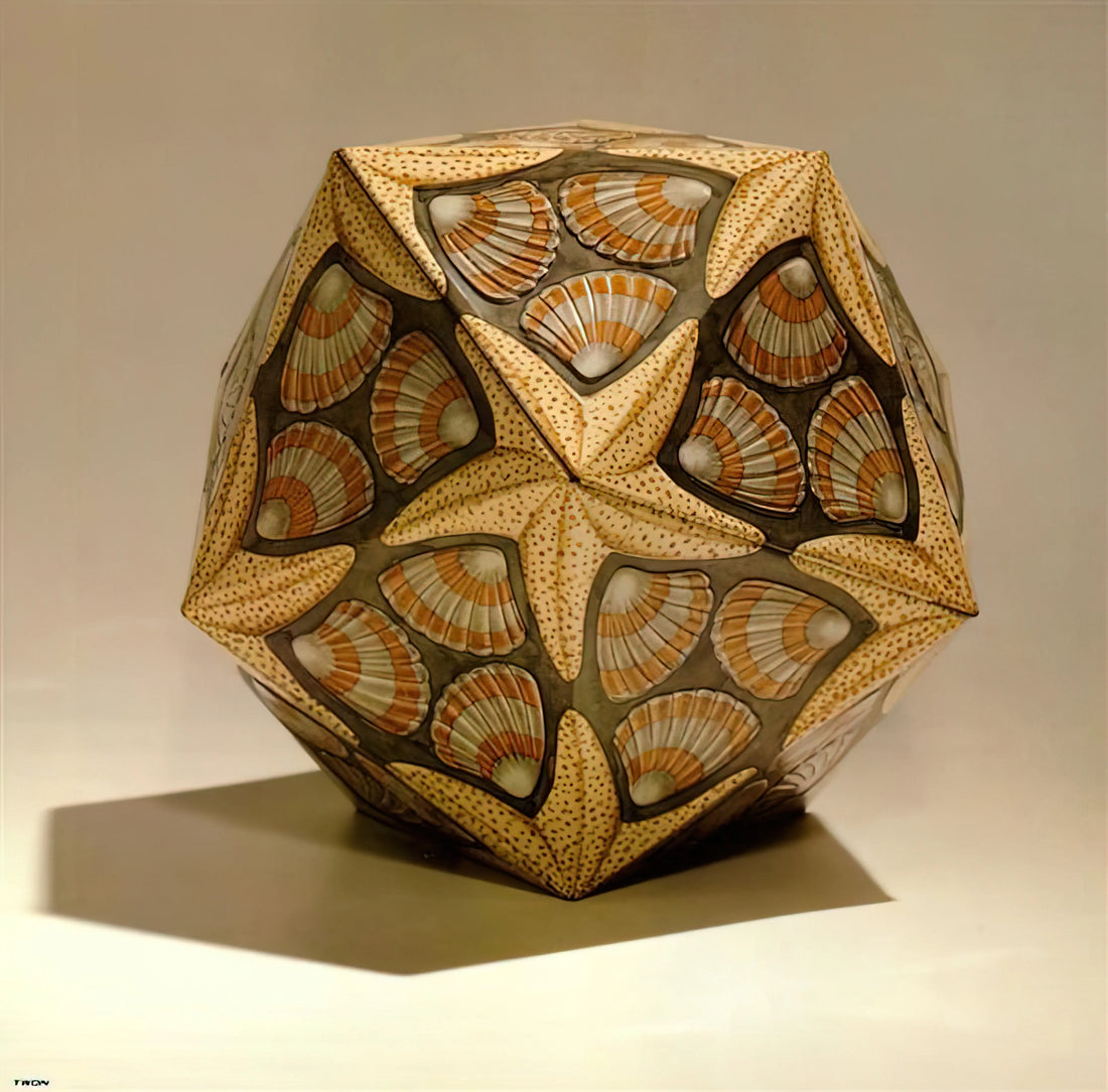 Maurits Cornelis Escher Poster: A Journey into Mathematical Art and Optical Illusion - VERBLIFE TIN by MC Escher