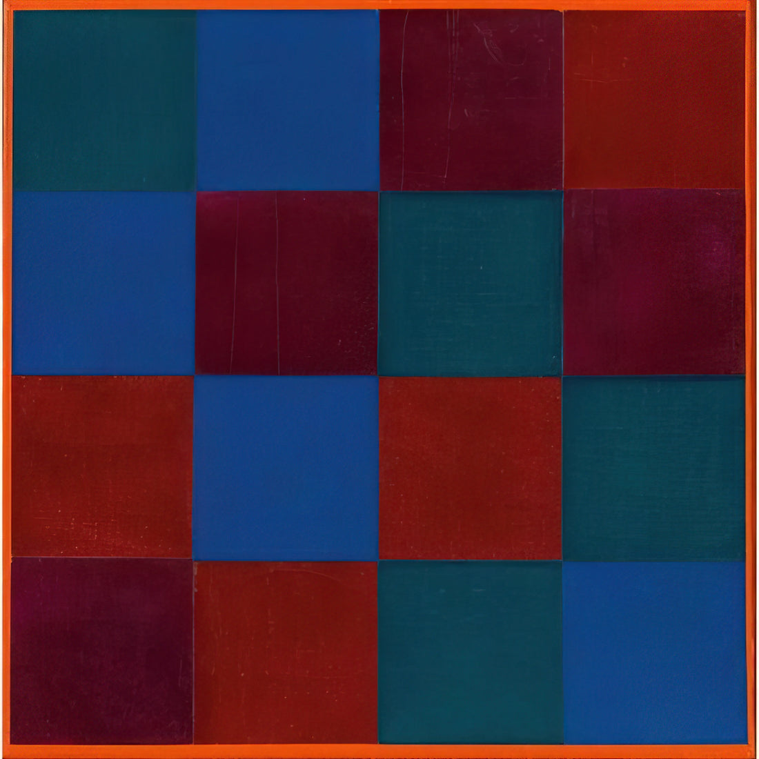 Max Bill Sapphire: The Concrete Artist's Mastery of Color and Form - Four Equal Groups of Four - 1970 by Max Bill
